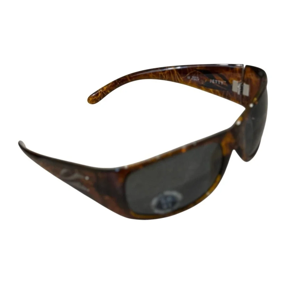 Kaenon NEW Tortoise Brown Polarized Full Rim Jetty Wrap Rectangular Sunglasses